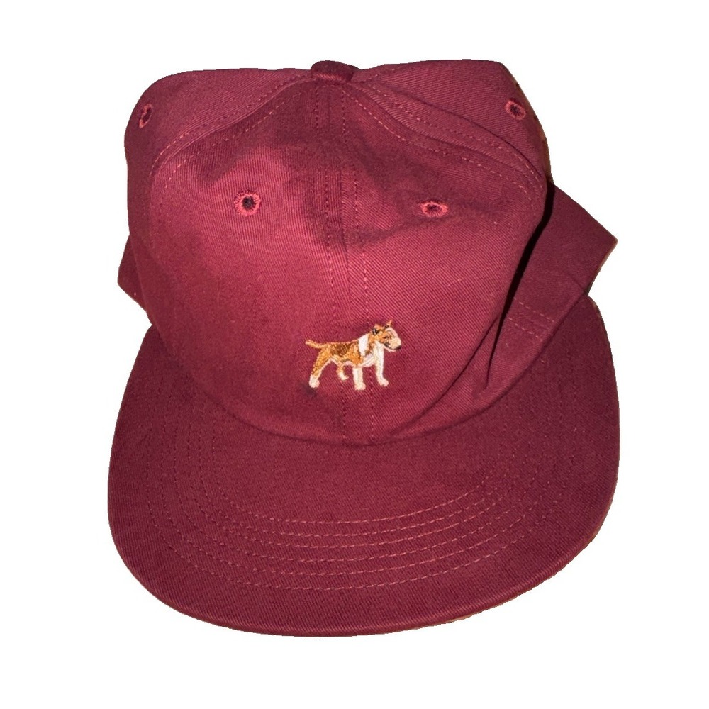 Acapulco Gold burgundy "Purebred" 6-panel Leather Strapback Cap Mens Made USA